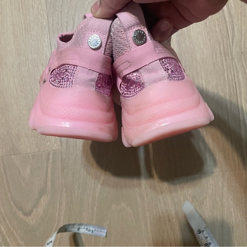 Steve Madden Myles NY90 pink woman slip on sneakers size 7 rhinestones pink - Picture 6 of 10